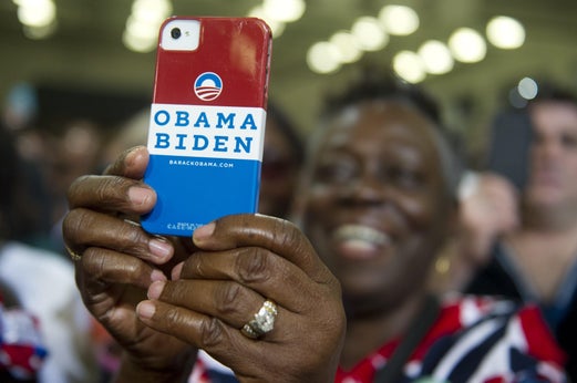 Another mobile phone user for Obama